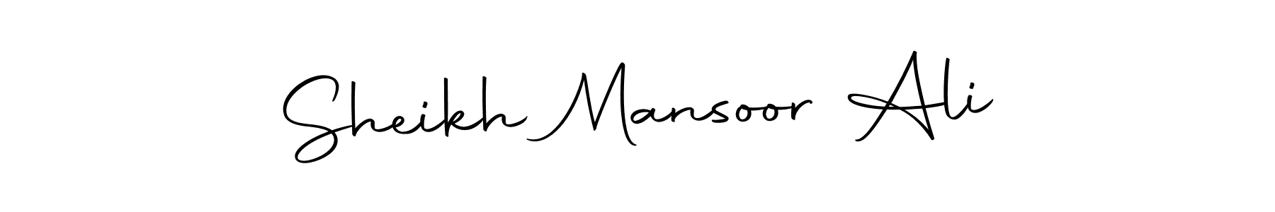 Design your own signature with our free online signature maker. With this signature software, you can create a handwritten (Autography-DOLnW) signature for name Sheikh Mansoor Ali. Sheikh Mansoor Ali signature style 10 images and pictures png