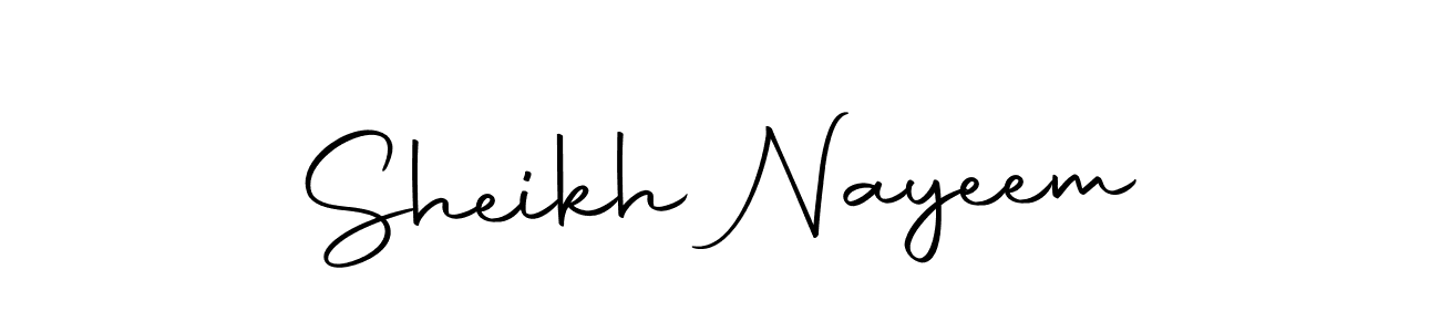 You can use this online signature creator to create a handwritten signature for the name Sheikh Nayeem. This is the best online autograph maker. Sheikh Nayeem signature style 10 images and pictures png