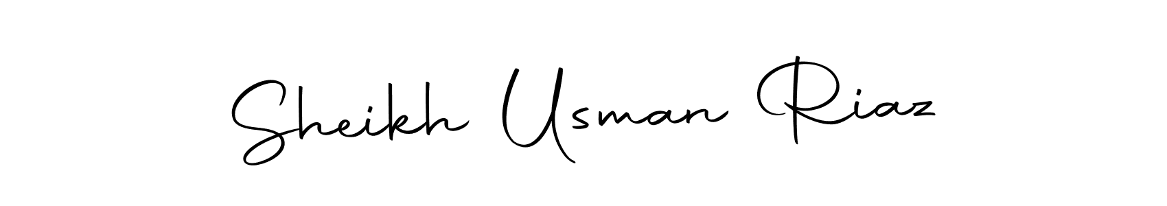 Create a beautiful signature design for name Sheikh Usman Riaz. With this signature (Autography-DOLnW) fonts, you can make a handwritten signature for free. Sheikh Usman Riaz signature style 10 images and pictures png