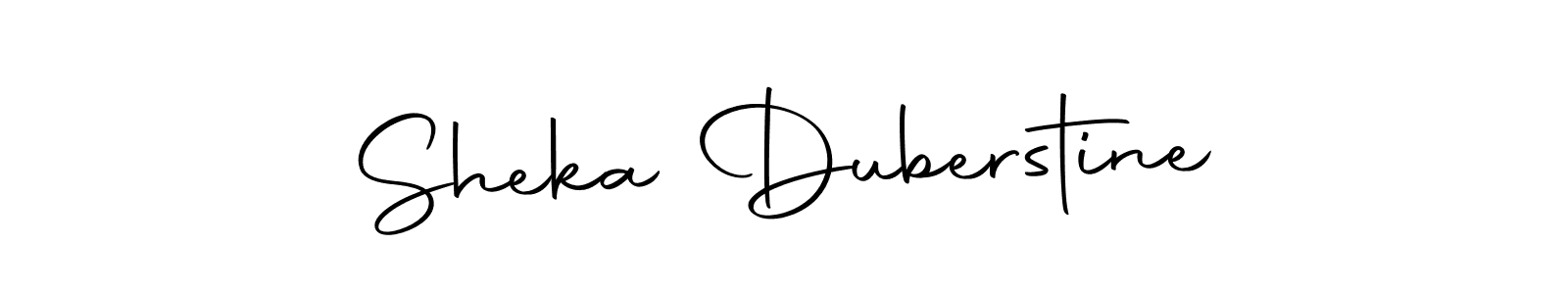 It looks lik you need a new signature style for name Sheka Duberstine. Design unique handwritten (Autography-DOLnW) signature with our free signature maker in just a few clicks. Sheka Duberstine signature style 10 images and pictures png