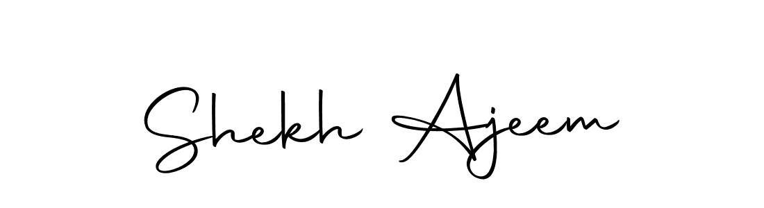 Similarly Autography-DOLnW is the best handwritten signature design. Signature creator online .You can use it as an online autograph creator for name Shekh Ajeem. Shekh Ajeem signature style 10 images and pictures png