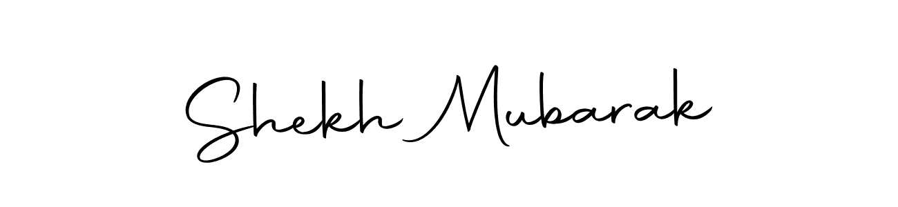 Shekh Mubarak stylish signature style. Best Handwritten Sign (Autography-DOLnW) for my name. Handwritten Signature Collection Ideas for my name Shekh Mubarak. Shekh Mubarak signature style 10 images and pictures png