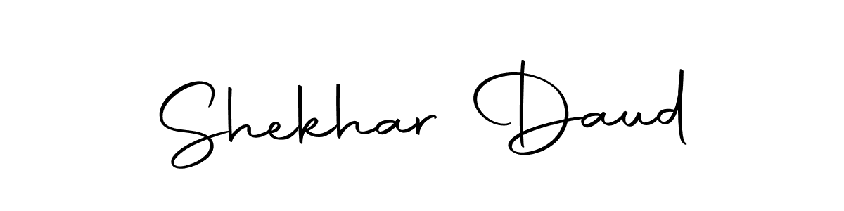 You should practise on your own different ways (Autography-DOLnW) to write your name (Shekhar Daud) in signature. don't let someone else do it for you. Shekhar Daud signature style 10 images and pictures png