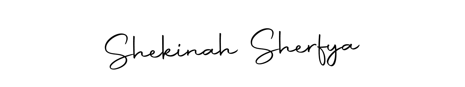 Make a short Shekinah Sherfya signature style. Manage your documents anywhere anytime using Autography-DOLnW. Create and add eSignatures, submit forms, share and send files easily. Shekinah Sherfya signature style 10 images and pictures png