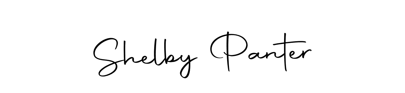 How to make Shelby Panter name signature. Use Autography-DOLnW style for creating short signs online. This is the latest handwritten sign. Shelby Panter signature style 10 images and pictures png