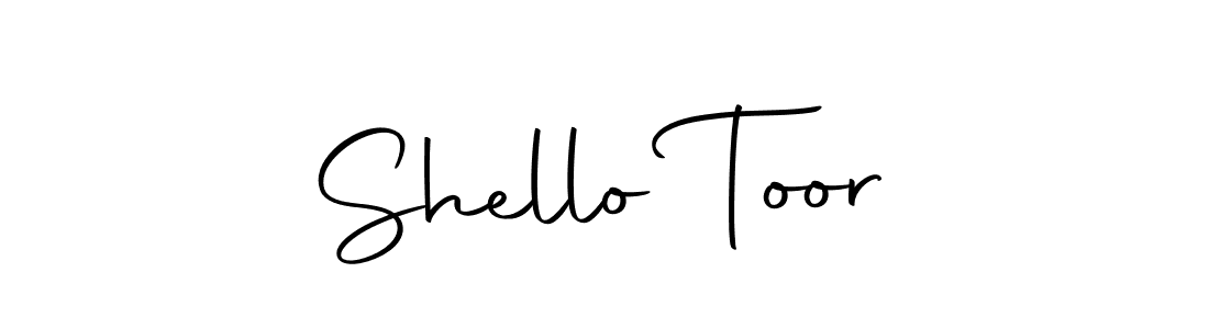 Design your own signature with our free online signature maker. With this signature software, you can create a handwritten (Autography-DOLnW) signature for name Shello Toor. Shello Toor signature style 10 images and pictures png