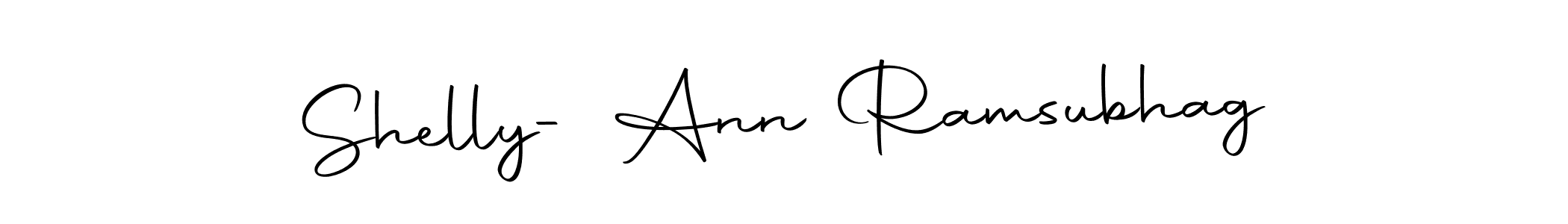 Similarly Autography-DOLnW is the best handwritten signature design. Signature creator online .You can use it as an online autograph creator for name Shelly- Ann Ramsubhag. Shelly- Ann Ramsubhag signature style 10 images and pictures png