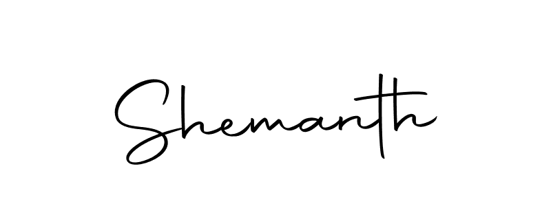 You should practise on your own different ways (Autography-DOLnW) to write your name (Shemanth) in signature. don't let someone else do it for you. Shemanth signature style 10 images and pictures png