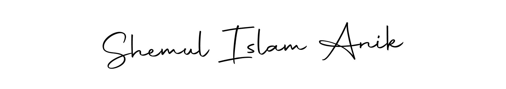 Use a signature maker to create a handwritten signature online. With this signature software, you can design (Autography-DOLnW) your own signature for name Shemul Islam Anik. Shemul Islam Anik signature style 10 images and pictures png