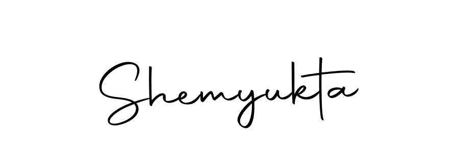 Use a signature maker to create a handwritten signature online. With this signature software, you can design (Autography-DOLnW) your own signature for name Shemyukta. Shemyukta signature style 10 images and pictures png