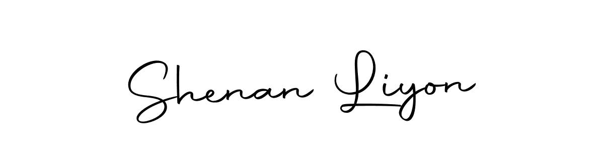 Here are the top 10 professional signature styles for the name Shenan Liyon. These are the best autograph styles you can use for your name. Shenan Liyon signature style 10 images and pictures png