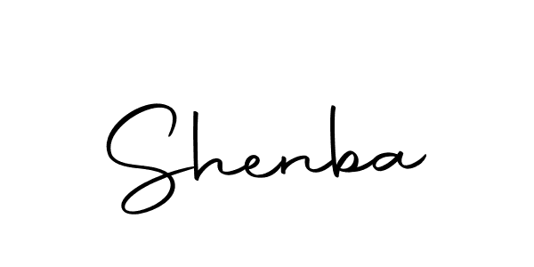 Design your own signature with our free online signature maker. With this signature software, you can create a handwritten (Autography-DOLnW) signature for name Shenba. Shenba signature style 10 images and pictures png