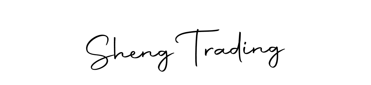 Make a beautiful signature design for name Sheng Trading. With this signature (Autography-DOLnW) style, you can create a handwritten signature for free. Sheng Trading signature style 10 images and pictures png
