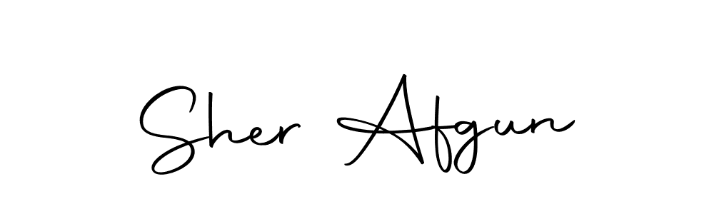 Make a beautiful signature design for name Sher Afgun. With this signature (Autography-DOLnW) style, you can create a handwritten signature for free. Sher Afgun signature style 10 images and pictures png
