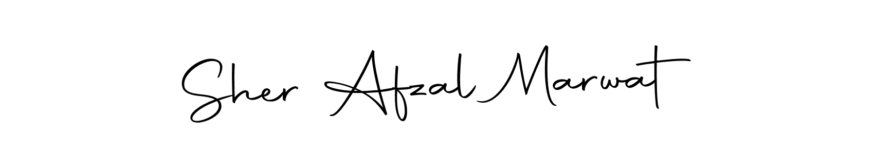 How to make Sher Afzal Marwat name signature. Use Autography-DOLnW style for creating short signs online. This is the latest handwritten sign. Sher Afzal Marwat signature style 10 images and pictures png