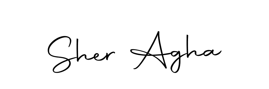 Use a signature maker to create a handwritten signature online. With this signature software, you can design (Autography-DOLnW) your own signature for name Sher Agha. Sher Agha signature style 10 images and pictures png