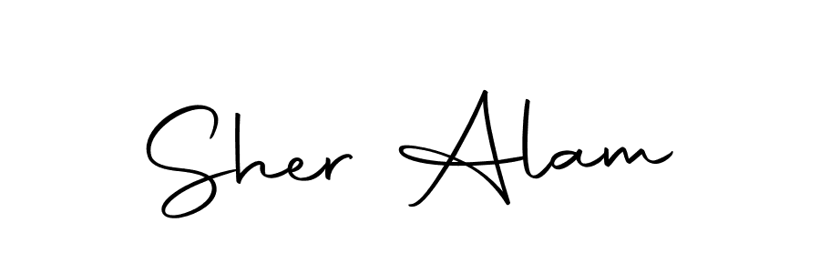 Create a beautiful signature design for name Sher Alam. With this signature (Autography-DOLnW) fonts, you can make a handwritten signature for free. Sher Alam signature style 10 images and pictures png