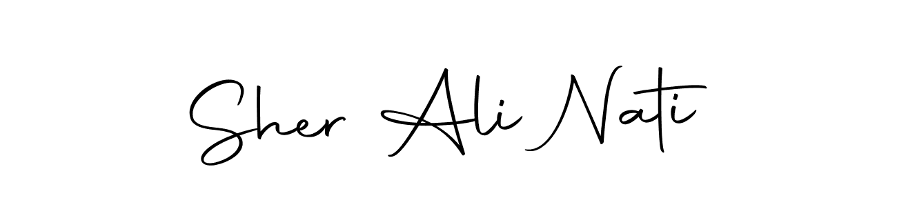 Create a beautiful signature design for name Sher Ali Nati. With this signature (Autography-DOLnW) fonts, you can make a handwritten signature for free. Sher Ali Nati signature style 10 images and pictures png