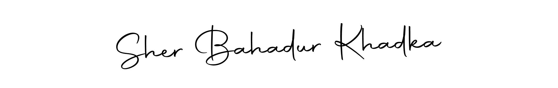 You can use this online signature creator to create a handwritten signature for the name Sher Bahadur Khadka. This is the best online autograph maker. Sher Bahadur Khadka signature style 10 images and pictures png