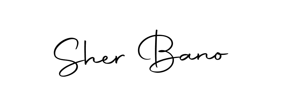 Sher Bano stylish signature style. Best Handwritten Sign (Autography-DOLnW) for my name. Handwritten Signature Collection Ideas for my name Sher Bano. Sher Bano signature style 10 images and pictures png