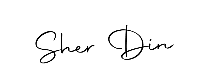 Make a beautiful signature design for name Sher Din. With this signature (Autography-DOLnW) style, you can create a handwritten signature for free. Sher Din signature style 10 images and pictures png