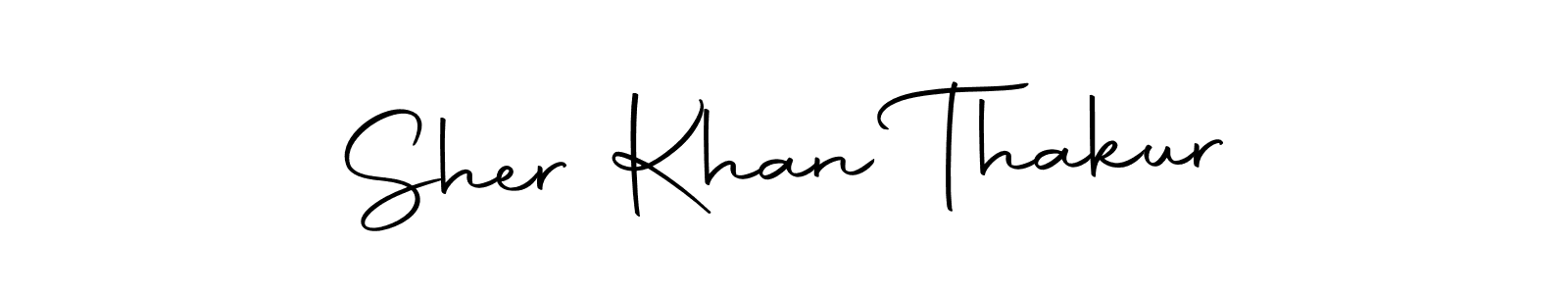 Create a beautiful signature design for name Sher Khan Thakur. With this signature (Autography-DOLnW) fonts, you can make a handwritten signature for free. Sher Khan Thakur signature style 10 images and pictures png