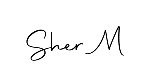 if you are searching for the best signature style for your name Sher M. so please give up your signature search. here we have designed multiple signature styles  using Autography-DOLnW. Sher M signature style 10 images and pictures png