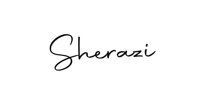You should practise on your own different ways (Autography-DOLnW) to write your name (Sherazi) in signature. don't let someone else do it for you. Sherazi signature style 10 images and pictures png