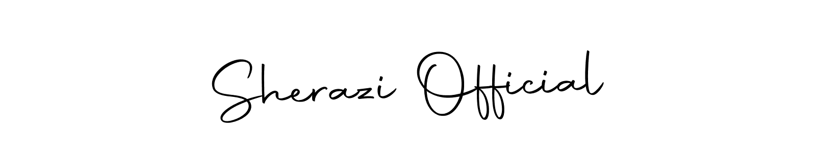 Design your own signature with our free online signature maker. With this signature software, you can create a handwritten (Autography-DOLnW) signature for name Sherazi Official. Sherazi Official signature style 10 images and pictures png
