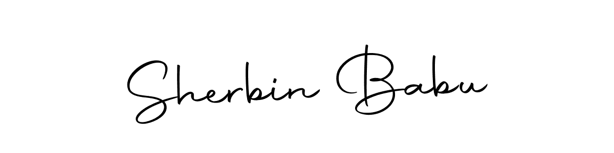 Make a short Sherbin Babu signature style. Manage your documents anywhere anytime using Autography-DOLnW. Create and add eSignatures, submit forms, share and send files easily. Sherbin Babu signature style 10 images and pictures png