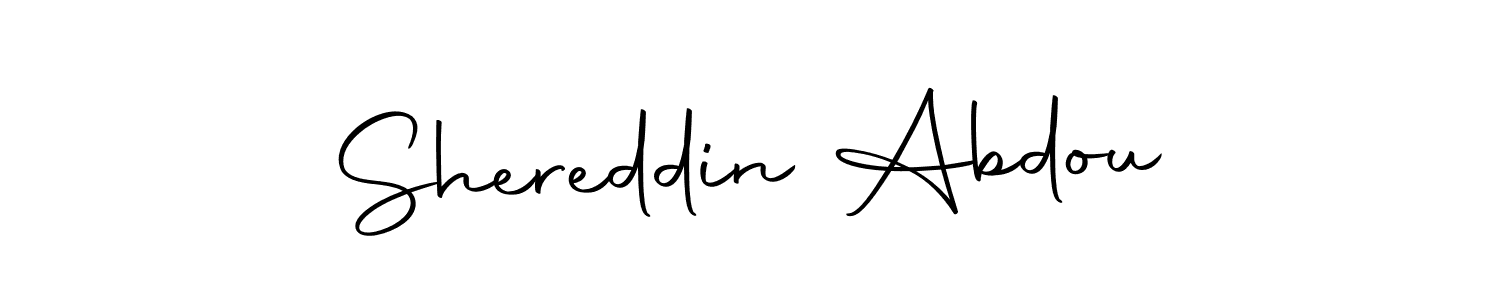 You can use this online signature creator to create a handwritten signature for the name Shereddin Abdou. This is the best online autograph maker. Shereddin Abdou signature style 10 images and pictures png