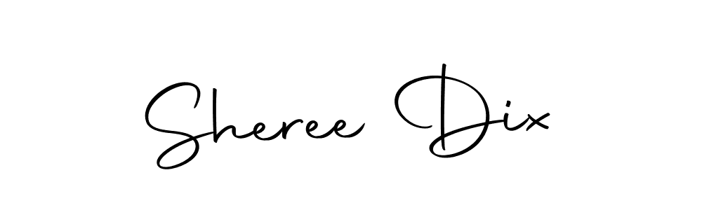 Create a beautiful signature design for name Sheree Dix. With this signature (Autography-DOLnW) fonts, you can make a handwritten signature for free. Sheree Dix signature style 10 images and pictures png
