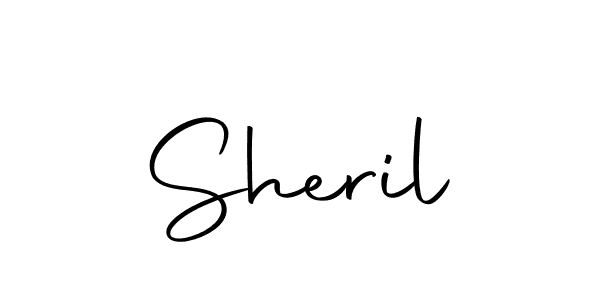 Design your own signature with our free online signature maker. With this signature software, you can create a handwritten (Autography-DOLnW) signature for name Sheril. Sheril signature style 10 images and pictures png