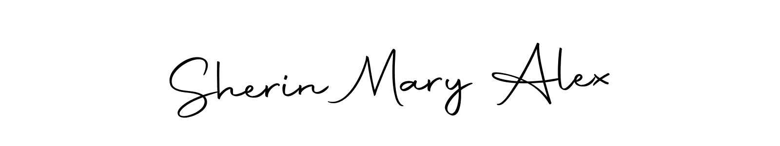 Make a beautiful signature design for name Sherin Mary Alex. With this signature (Autography-DOLnW) style, you can create a handwritten signature for free. Sherin Mary Alex signature style 10 images and pictures png