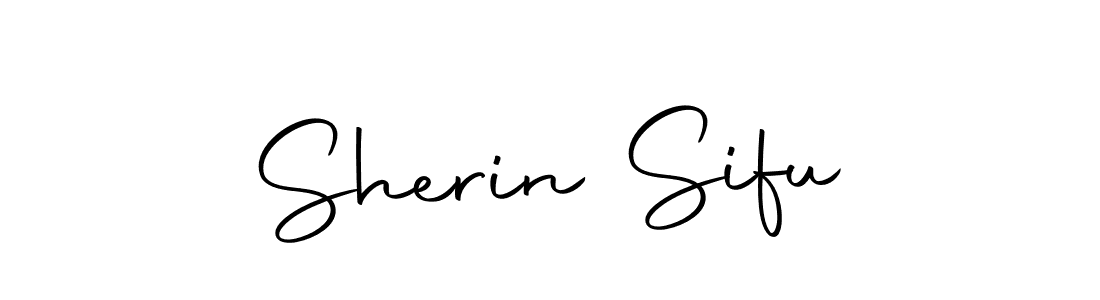 Use a signature maker to create a handwritten signature online. With this signature software, you can design (Autography-DOLnW) your own signature for name Sherin Sifu. Sherin Sifu signature style 10 images and pictures png