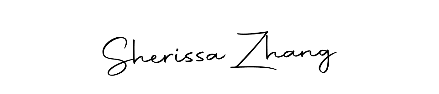 Make a beautiful signature design for name Sherissa Zhang. With this signature (Autography-DOLnW) style, you can create a handwritten signature for free. Sherissa Zhang signature style 10 images and pictures png