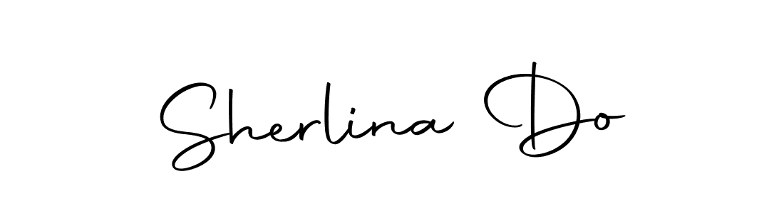 How to make Sherlina Do name signature. Use Autography-DOLnW style for creating short signs online. This is the latest handwritten sign. Sherlina Do signature style 10 images and pictures png