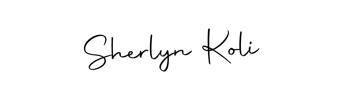 Also we have Sherlyn Koli name is the best signature style. Create professional handwritten signature collection using Autography-DOLnW autograph style. Sherlyn Koli signature style 10 images and pictures png