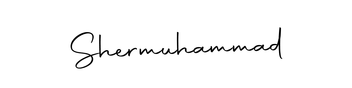 You should practise on your own different ways (Autography-DOLnW) to write your name (Shermuhammad) in signature. don't let someone else do it for you. Shermuhammad signature style 10 images and pictures png