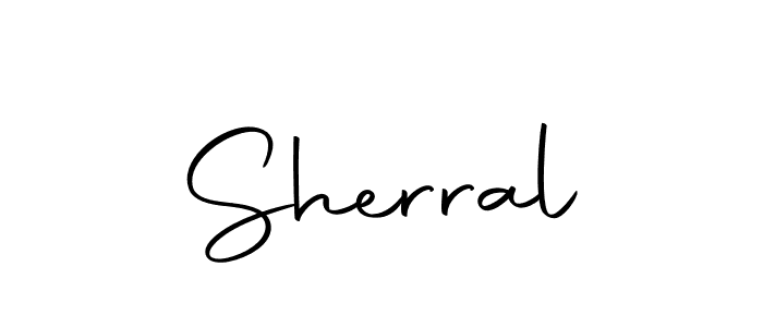 Make a beautiful signature design for name Sherral. Use this online signature maker to create a handwritten signature for free. Sherral signature style 10 images and pictures png