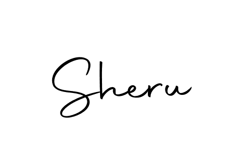 Use a signature maker to create a handwritten signature online. With this signature software, you can design (Autography-DOLnW) your own signature for name Sheru. Sheru signature style 10 images and pictures png