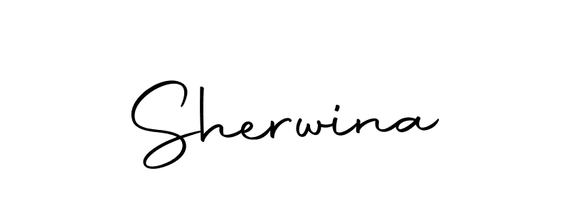 Create a beautiful signature design for name Sherwina. With this signature (Autography-DOLnW) fonts, you can make a handwritten signature for free. Sherwina signature style 10 images and pictures png
