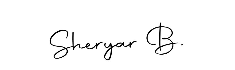 Once you've used our free online signature maker to create your best signature Autography-DOLnW style, it's time to enjoy all of the benefits that Sheryar B. name signing documents. Sheryar B. signature style 10 images and pictures png