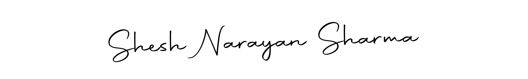 How to make Shesh Narayan Sharma name signature. Use Autography-DOLnW style for creating short signs online. This is the latest handwritten sign. Shesh Narayan Sharma signature style 10 images and pictures png
