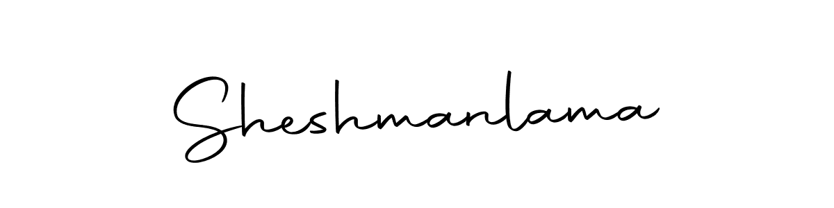 Make a beautiful signature design for name Sheshmanlama. With this signature (Autography-DOLnW) style, you can create a handwritten signature for free. Sheshmanlama signature style 10 images and pictures png