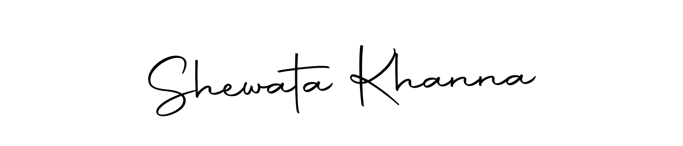 Design your own signature with our free online signature maker. With this signature software, you can create a handwritten (Autography-DOLnW) signature for name Shewata Khanna. Shewata Khanna signature style 10 images and pictures png