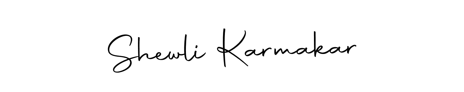 Autography-DOLnW is a professional signature style that is perfect for those who want to add a touch of class to their signature. It is also a great choice for those who want to make their signature more unique. Get Shewli Karmakar name to fancy signature for free. Shewli Karmakar signature style 10 images and pictures png