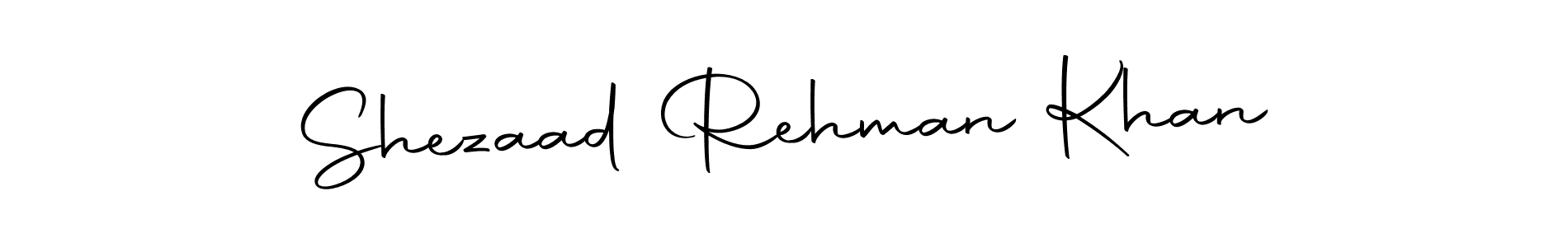 Make a beautiful signature design for name Shezaad Rehman Khan. With this signature (Autography-DOLnW) style, you can create a handwritten signature for free. Shezaad Rehman Khan signature style 10 images and pictures png