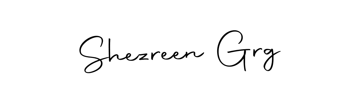 Use a signature maker to create a handwritten signature online. With this signature software, you can design (Autography-DOLnW) your own signature for name Shezreen Grg. Shezreen Grg signature style 10 images and pictures png