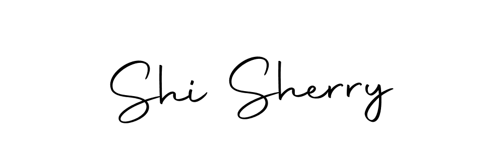 You should practise on your own different ways (Autography-DOLnW) to write your name (Shi Sherry) in signature. don't let someone else do it for you. Shi Sherry signature style 10 images and pictures png
